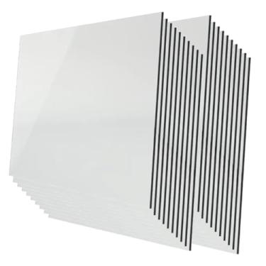 Imagem de Placa para Moldeira Cristal, Kit com 50 Unidades, Formato Quadrado, para Plastificadora Odontologica