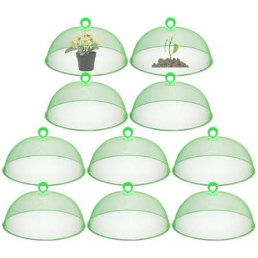 Imagem de Capas de plantas – Conjunto de 10 protetores de plantas em cúpula, à prova de ferrugem, resistente, decoração ao ar livre, suprimentos de jardinagem para berçário de mudas de morango