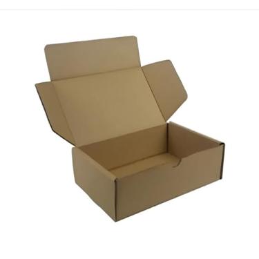 Imagem de Caixas de Papelão Correios, Kit com 50 Unidades, 20,5x13,5x8,5 cm,Ideal para E-commerce e Envios