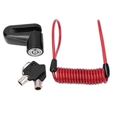 Imagem de RiToEasysports Trava de Freio a Disco de Scooter Elétrico Com Cabo de Lembrete, Trava de Segurança Antirroubo de Alta Resistência para Mijia M365, Largura de Travamento de 7 Mm, Construção de Metal