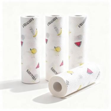 Imagem de Pano Multiuso 50 Folhas 24cm, Alta Absorção, Sem Fiapos, Limpeza Rápida Eficaz, Cozinhas, Banheiros, Vidros e Superfícies