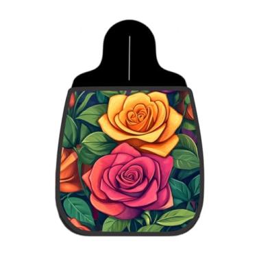 Imagem de Lixeira De Carro Organizador Lixinhocar Pintura De Rosas