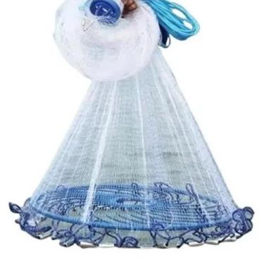 Imagem de Tarrafa Chinesa Rede Pesca Disco Pescaria Inteligente Peixe Mar Lambar