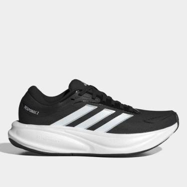 Imagem de Tênis Adidas Response 2 Feminino, Preto, Branco, 36