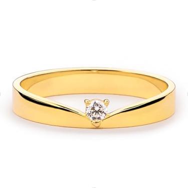 Imagem de STORYJEWELLERY Anéis banhados a ouro para mulheres, alianças de casamento para mulheres, anel rosa, anéis empilháveis, presentes para ela, 4, Banhado a latão com ouro 18K, Zircônia cúbica