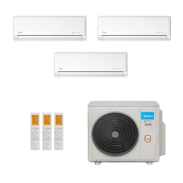 Imagem de Ar-Condicionado Multi Split Inverter Midea 27.000 (3x Evap HW 12.000) Quente/Frio 220V