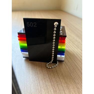 Imagem de Chapa de Acrílico Preto Puro 12mm 50x100cm Placa Premium Opaca Cast Virgem 100 por cento de Pureza | 0,5x0,5m Comunicação Visual | Dobrável | Corte a Laser