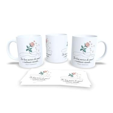 Imagem de Caneca com Frase de Clarice Lispector, Porcelana Branca com Ilustração de Pássaro, Liberdade é Pouco, Design Literário (19064)