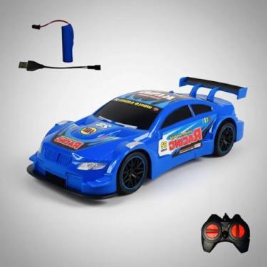 Imagem de Carrinho de Controle Remoto Super Speed Recarregável – Brinquedo Infantil (Cores Variadas) (Azul)