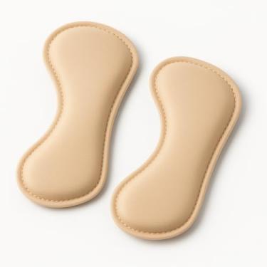 Imagem de Protetor de Calcanhar Ortopédico, Palmilhas Autoadesivas em Bege para Sapatos de Salto Alto, Almofadas Anti-Dor e Bolhas, 2 Unidades