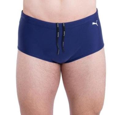 Imagem de Sunga Lateral Larga Masculina Moda Praia Puma-Masculino