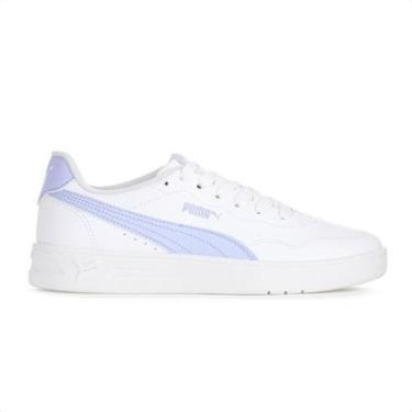Imagem de Tênis Puma Court Lally BDP Branco e Lilás - Feminino-Feminino