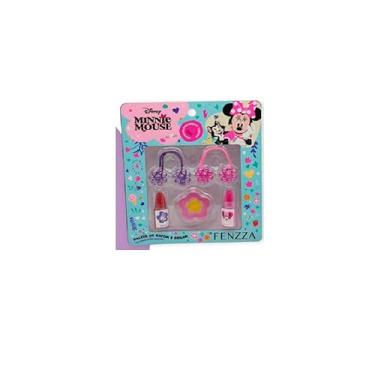 Imagem de Kit Maquiagem Minnie Teen FENZZA - Presente Menina Disney Minnie Mouse - Kit Maquiagem Infantil Completo Fenzza Ref DIS047