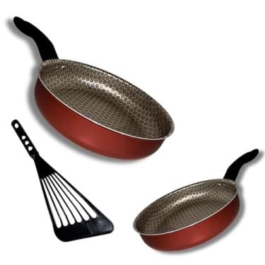 Imagem de Kit Frigideira 18 E 20 Funda Rotoprint Antiaderente Espátula