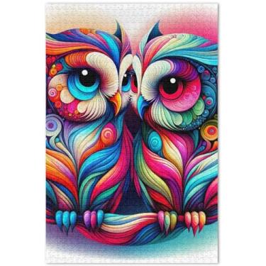 Imagem de Unicórnios roxos, cenário fantástico, quebra-cabeças para adultos, 1000 peças, pintura animal, arte personalizada, brinquedo adulto divertido elefante branco, 75 x 40 cm