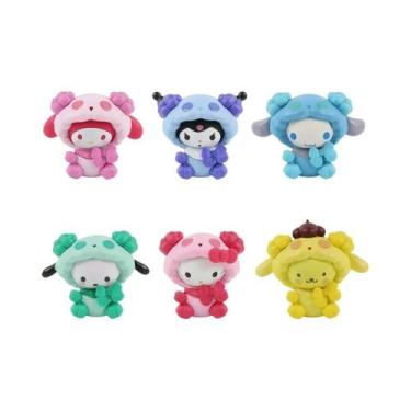 Imagem de Conjunto De Brinquedos Em Caixa Surpresa Da Série Pijamas Kawaii 6 Peç