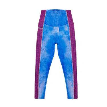 Imagem de Legging Com Bolsos Feminina Karma Biggyoga BiggDesign, Multicolorido, 