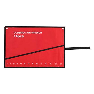 Imagem de Generic Enrole o Organizador de Bolsas de Ferramentas de Lona Com Vários Bolsos para Chaves, Alicates, Chaves de Fenda, Catracas, Suporte de Armazenamento Portátil Leve para Oficina de Garagem (14