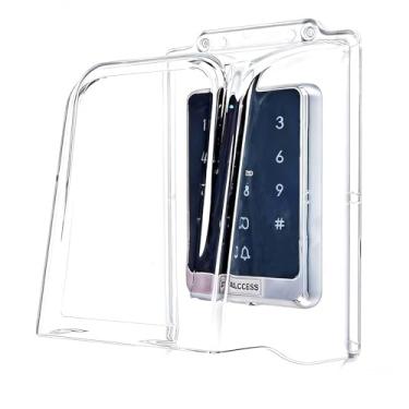 Imagem de Dgyezhao Capa de chuva de campainha de plástico, protetor de água de plástico transparente, protetor de água, acessório de controle de acesso para máquina de acesso/atendimento à porta (transparente)