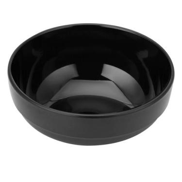 Imagem de Tigela Redonda Melamina 19cm Bowl Preto Aparência Porcelana - Uny Home