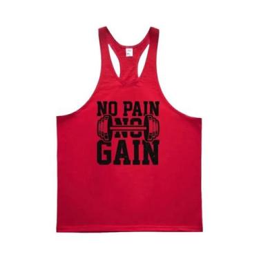 Imagem de Camiseta Sem Mangas De Poliéster Para Treinamento Masculino, Ideal Par