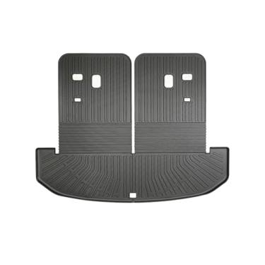 Imagem de Yakitoko Tapete de forro de porta-malas de carro 3D TPE para KIA Sorento 2021-2025 6/7 assento ajuste personalizado proteção de piso à prova d'água para todos os climas, resistente e inodoro