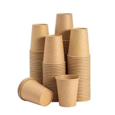 Imagem de RACETOP Copos de café de 227 g [pacote com 300], copos de café descartáveis, copos de papel kraft, copos quentes não branqueados para casa, lojas, cafés, escritório
