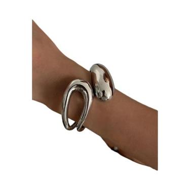 Imagem de Pulseiras De Metal Vintage Em Forma De Gota D'Água Para Mulheres, Joia