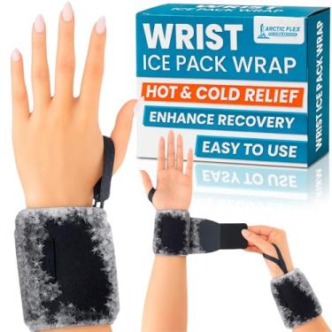 Imagem de Arctic Flex Envoltório De Bolsa De Gelo Para Pulso (Par) - Compressa De Terapia De Gel Quente E Frio Para Alívio De Dores Nas Articulações - Manga De Compressão Reutilizável Que Pode Ser Congelada