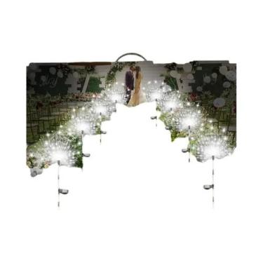 Imagem de Luz De Fogos De Artifício Solar 200 LEDs Para Jardim Externo, Pátio, G