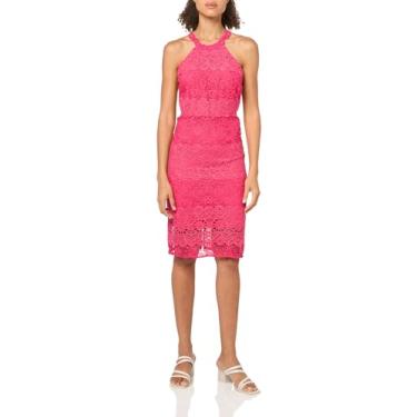 Imagem de GUESS Vestido feminino Hayley sem mangas, Ponche de framboesa, 15