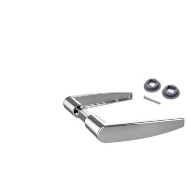 Imagem de Maçaneta Alavanca De Fechadura Porta Madeira Aço Casa Trinco (par) - s