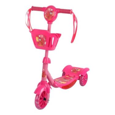 Imagem de Patinete Infantil com Luzes e Sons Interativos – Ideal para Crianças (Rosa)