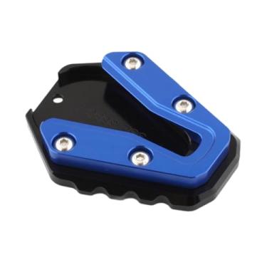Imagem de Generic Placa de extensão do suporte lateral, extensão da placa do descanso lateral da motocicleta, apoio para o pé descanso lateral, Azul