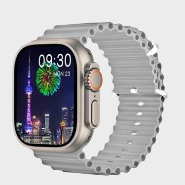 Imagem de Smartwatch HW9 Ultra Max Relógio Inteligente Tela Amoled 49mm 2 pulseiras NFC Bluetooth Chamadas-Unissex