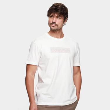 Imagem de Camiseta Calvin Klein Box Striped Masculina-Masculino