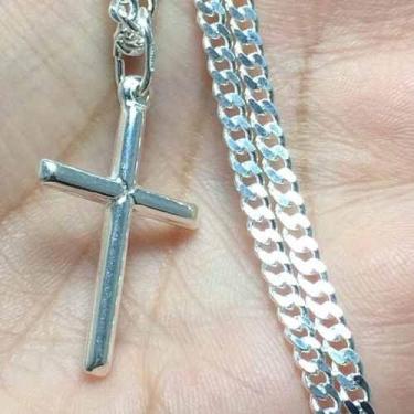 Imagem de Conj. Corrente E Pulseira Grumet Masc. Prata Maciça 925 4mm - Lojas La