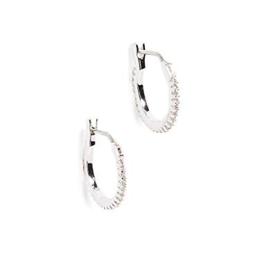 Imagem de gorjana - Shimmer Huggies 1/5.1 cm - banhado a ouro 18 k - Brilho de zircônia cúbica elegante - Fecho de dobradiça de aço cirúrgico - Uso diário - Acessório de estilo versátil