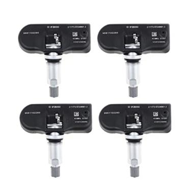 Imagem de Sensor de pressão de pneus TPMS para Peugeot 407/207/307/607/508/807 e Citroen C4/5/6/7/8 (4 peças)