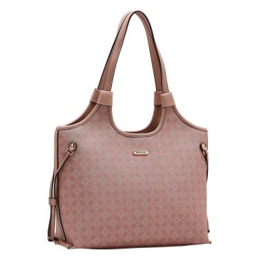 Imagem de Bolsa Elemento Gráfico Casual - Alça de Ombro - Rose - Chenson 3485291