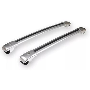Imagem de YiXi-Partswell 2 peças de rack de teto travável barras transversais bagageiro alumínio adequado para Infiniti QX50 2010-2017 - prata