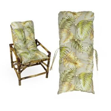 Imagem de Almofada Moderna 95x45cm - Confortável e Decorativa para Cadeiras, Poltronas, Sofás e Pallets, Alta Durabilidade, Apoio Lumbar Versátil (Coqueiro)