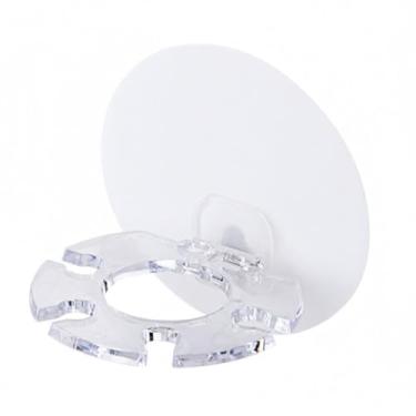 Imagem de Suporte para Escova de Dentes com Discos Autoadesivo Parede Organizador Banheiro Múltiplas Gaiolas Creme Dental Armazenamento Multifuncional Espaço Econômico Ideal Escovas Barbearias e Lar