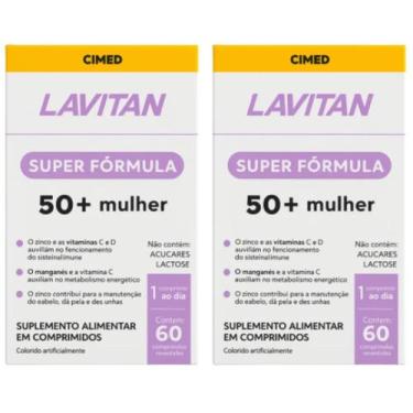 Imagem de Kit 2 Lavitan Super Formula 50+ Mulher C/60 Comprimidos cada - CIMED