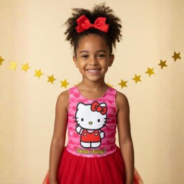 Imagem de Body Menina Tema Hello Festa Kitty Menina Pink Cor:RosaTamanho:12 - Ma