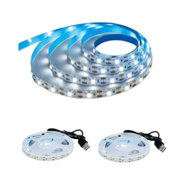 Imagem de Fita De LED Branco Quente 5V USB 2835 Para Decoração De Fundo De TV E 