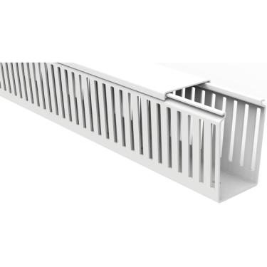 Imagem de Canaleta para Painel Tramontina Semiaberta Branca 50x80x2000 mm