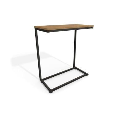 Imagem de Mesa Lateral P/ Sala Industrial Li025 De Apoio Notebook Freijo/preto - Kappesberg