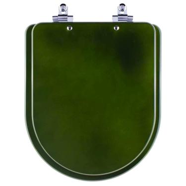 Imagem de Tampa De Vaso Sanitário Com Amortecedor Carrara Verde Degrade Para Bacia Deca