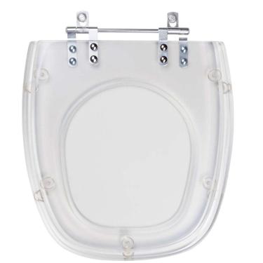 Imagem de Tampa De Vaso Acrilico Transparente Flex Para Bacia Deca 6lpf